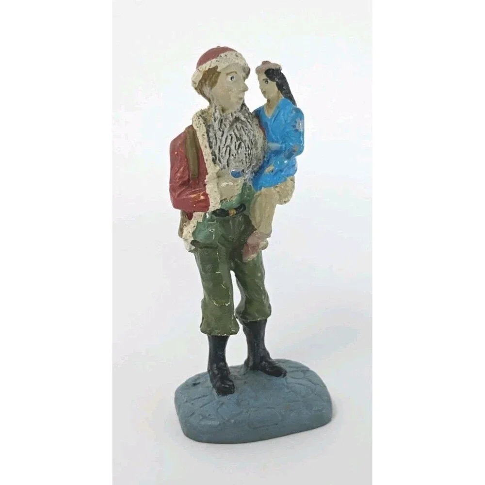 The Classic American Santa World War II Santa Circa 1945 Painted Pewter Figurine